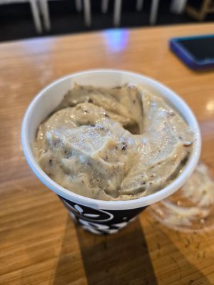 Dubai chocolate milk shake (delicious!!!!) at Plant Power Fast Food in Sacramento