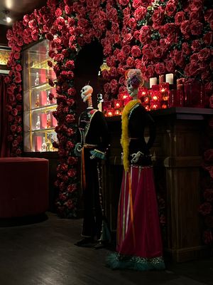 The host and hostesses that greet you 💀😅  at El Dorado Cantina - Tivoli Village in Las Vegas