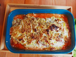 Vegan lasagna at Sassy's in Oostende