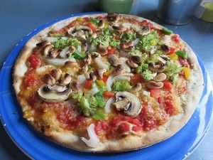 vegan pizza Sassy's at Sassy's in Oostende