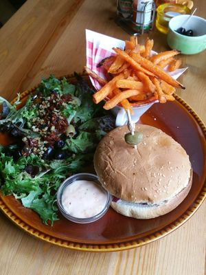 burger at sassy at Sassy's in Oostende