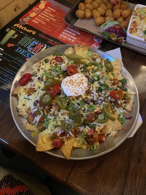 Large vegan nachos   at Mexicali in Holmfirth