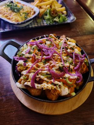 Loaded tator tots at Mexicali in Holmfirth