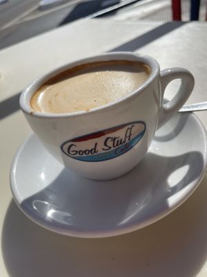 Oat cortado  at Good Stuff Cafe in Nerja
