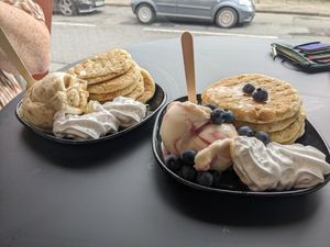 Pancakes 🥞 at Lick in Holmfirth