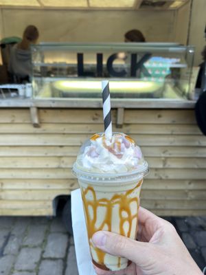 Vegan ice cream shake    at Lick in Holmfirth
