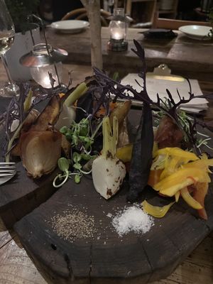 Grilled veggies   at MK Farmers & Grill in Tokyo