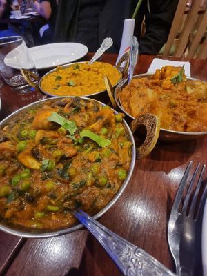 Curry's to share at Tabla Indian Restaurant in Perth