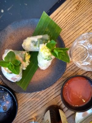 Summer rolls at Itto in North London