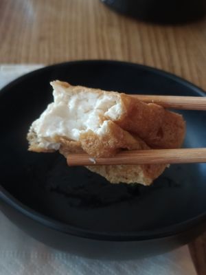 Fried silken tofu at Itto - Stoke Newington in North London