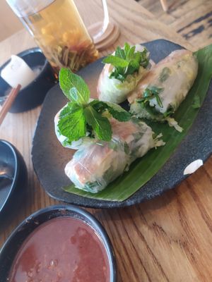 Springrolls at Itto - Stoke Newington in North London