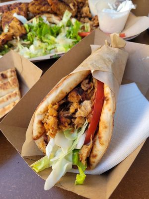 Soy Pita Gyros at Vegan Souvlaki in Athens