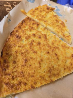 Farinata (chickpea flour pie) at Pan & Pumate in Manarola