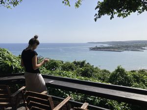 Scenic point upstairs   at Yama-no-chaya Rakusui in Nanjo