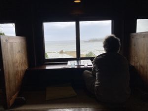 The view. I mean, c’mon!  at Yama-no-chaya Rakusui in Nanjo