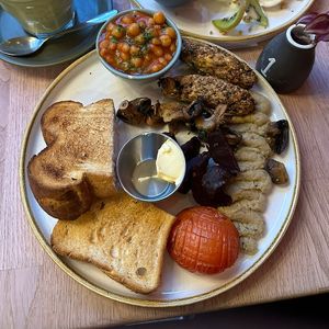 Plant breakfastt  at Rustic Cup in Whitley Bay