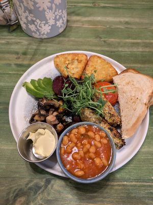 plant breakfast at Rustic Cup in Whitley Bay
