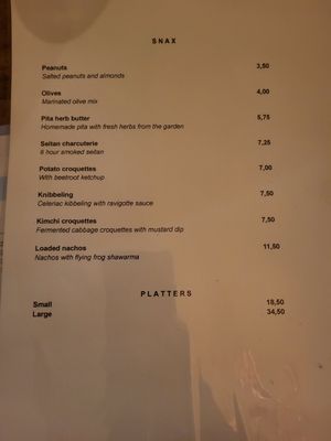 Snax at Cometa in Amsterdam