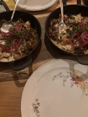 Hoofdgerecht kastanjes en seitan  at Cometa in Amsterdam