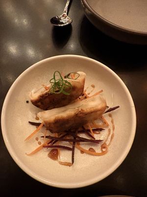 Mushroom dumplings   at Tonic & Ginger in Fremantle