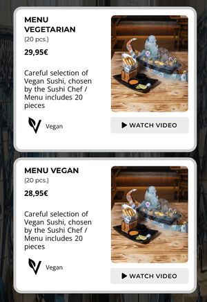 vegan options   at Subenshi in Porto