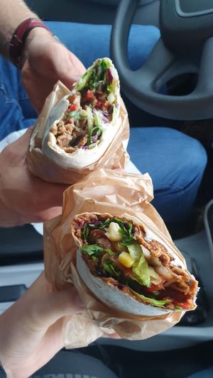 Vegan Classical Dürüm and Cigköfte Dürüm (both vegan) at Vegano in Wohlen