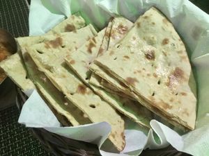 Roti bread  at Spice Garden in Tenerife