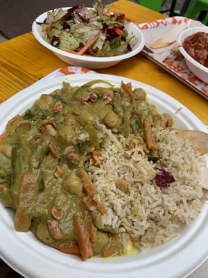 Curry with rice  at Col Cavolo - Vegan Bistrot in Rome