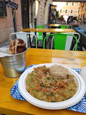 Veggie curry at Col Cavolo - Vegan Bistrot in Rome