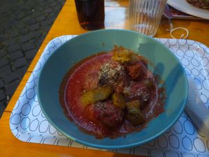 Polpette al sugo at Col Cavolo - Vegan Bistrot in Rome