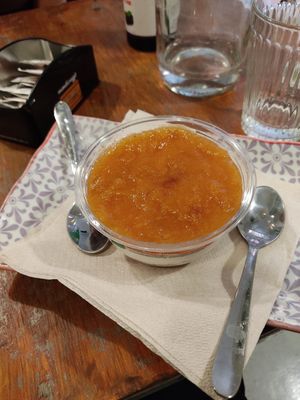 Cheesecake alle pesche at Col Cavolo - Vegan Bistrot in Rome