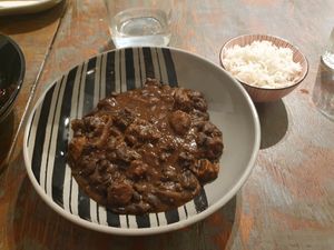 Chili with soy at Col Cavolo - Vegan Bistrot in Rome