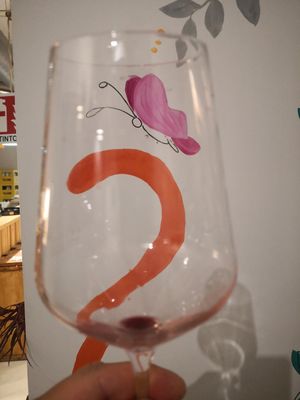 Empty glass 🍷😮 at Col Cavolo - Vegan Bistrot in Rome