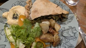 Veggie pie at Col Cavolo - Vegan Bistrot in Rome
