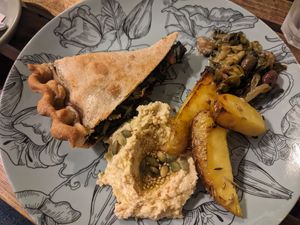 Erbazzone at Col Cavolo - Vegan Bistrot in Rome