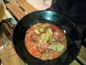 Vegan meatballs at Col Cavolo - Vegan Bistrot in Rome