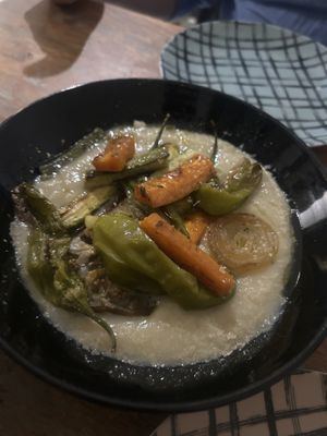 Macco di fave con verdure  at Col Cavolo - Vegan Bistrot in Rome