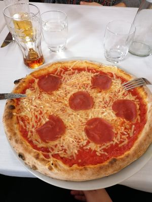 Vegan Diavola was awesome at La Soffitta Renovatio in Rome