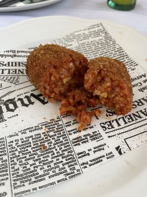 Suppli   at La Soffitta Renovatio in Rome