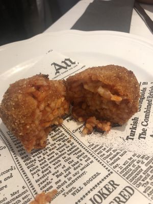 Suppli  at La Soffitta Renovatio in Rome