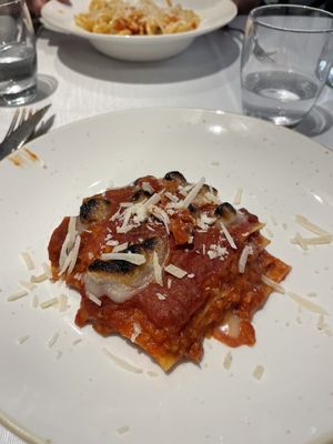 Lasagna  at La Soffitta Renovatio in Rome