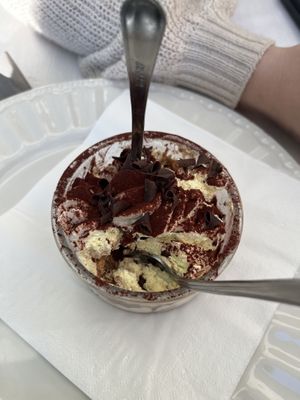 tiramisu  at La Soffitta Renovatio in Rome