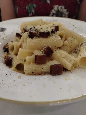 Pasta at La Soffitta Renovatio in Rome