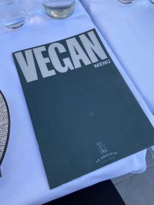 Ask for the. Vegan menu   at La Soffitta Renovatio in Rome