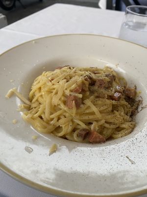 Vegan Cabonara  at La Soffitta Renovatio in Rome