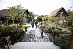 Blick in den Erlebnisgarten at Gasthof Mohren in Rankweil