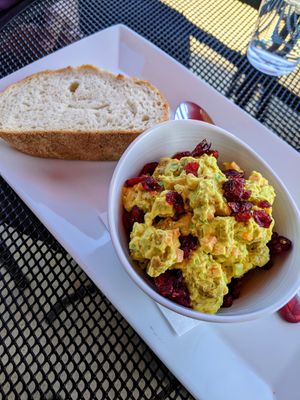 Gold and Fruity - vegan chicken and curry mayo at Bat 17 in Lombard