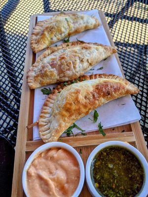 Vegan seitan empanadas (special) at Bat 17 in Lombard