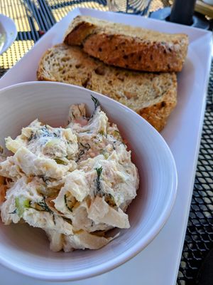 Hearts of palm "whitefish" salad at Bat 17 in Lombard