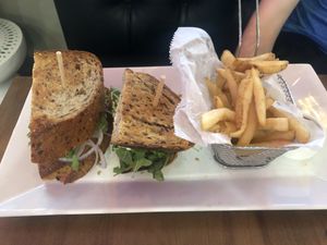 Glorified avocado sandwich at Bat 17 in Lombard